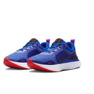Nike Women's React Infinity 3 Running Shoes (Blue/Fuchsia) - Size 8